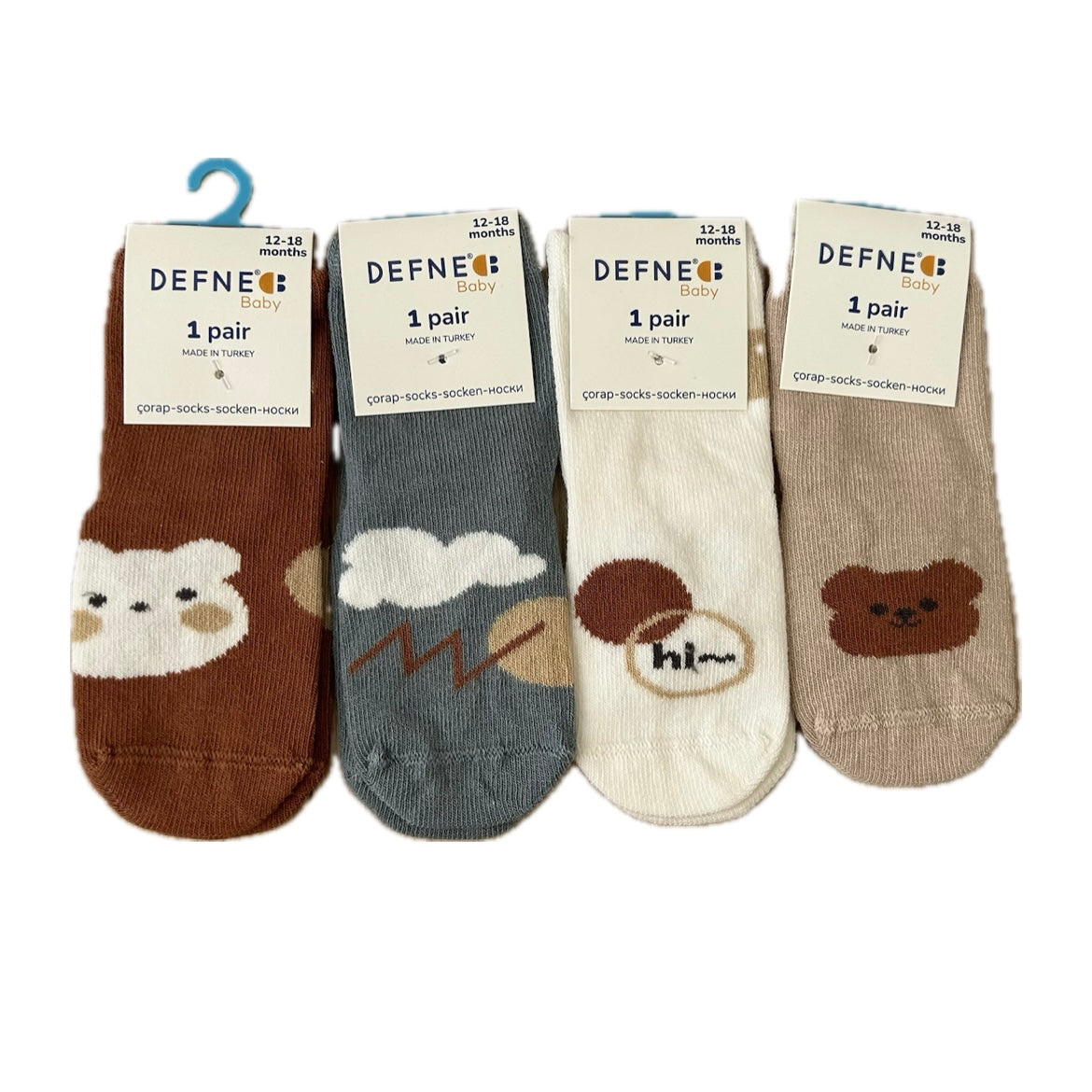 Non-Slip Cozy Bear Grip Socks