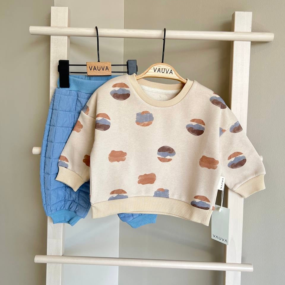 Baby sweatshirt and waterproof trousers