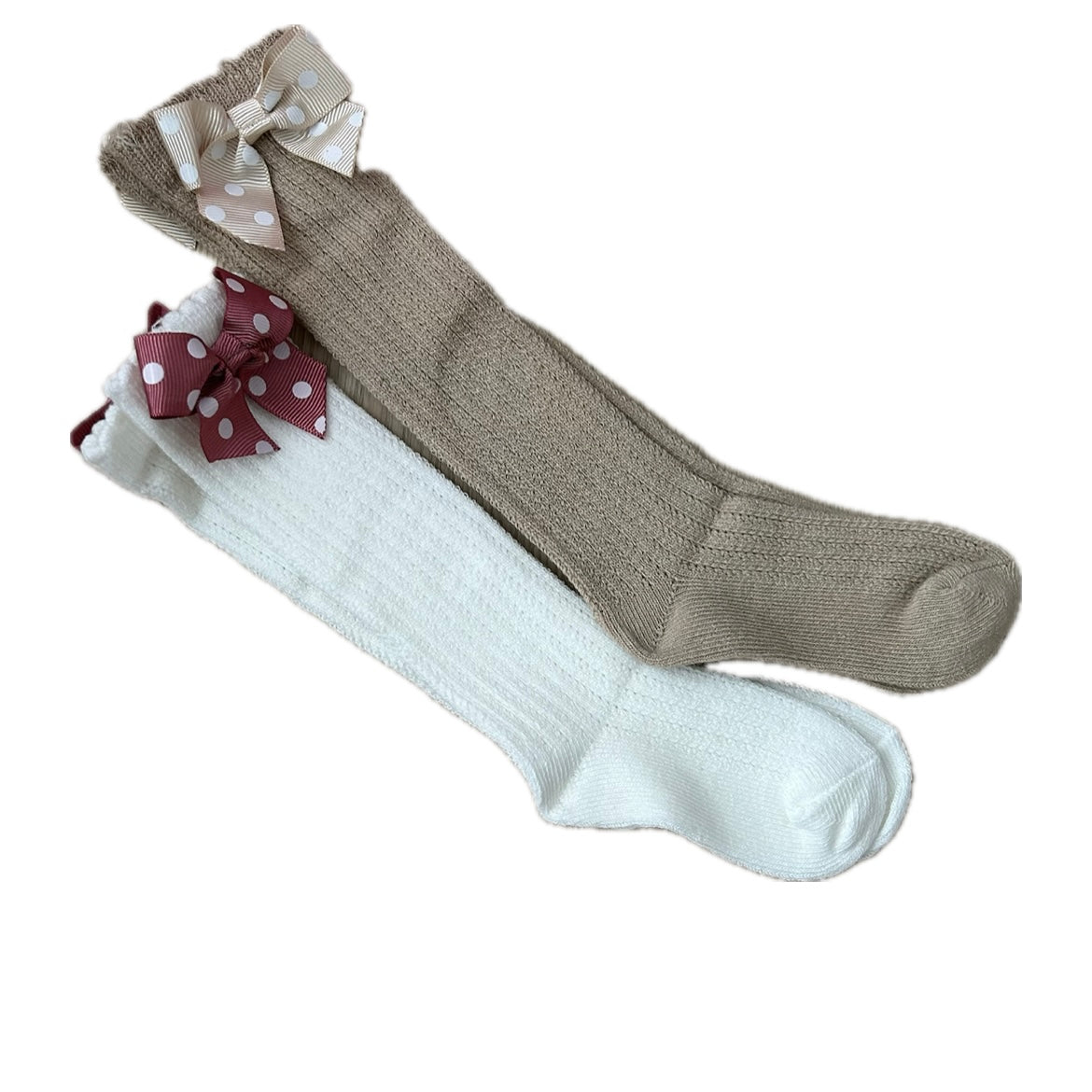 Cute & Cozy High Knee Bow Socks for Girls