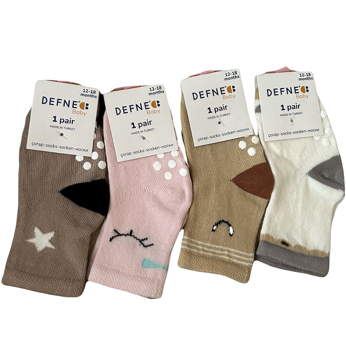 Rosie-Brownie Anti-Slip Kids Socks