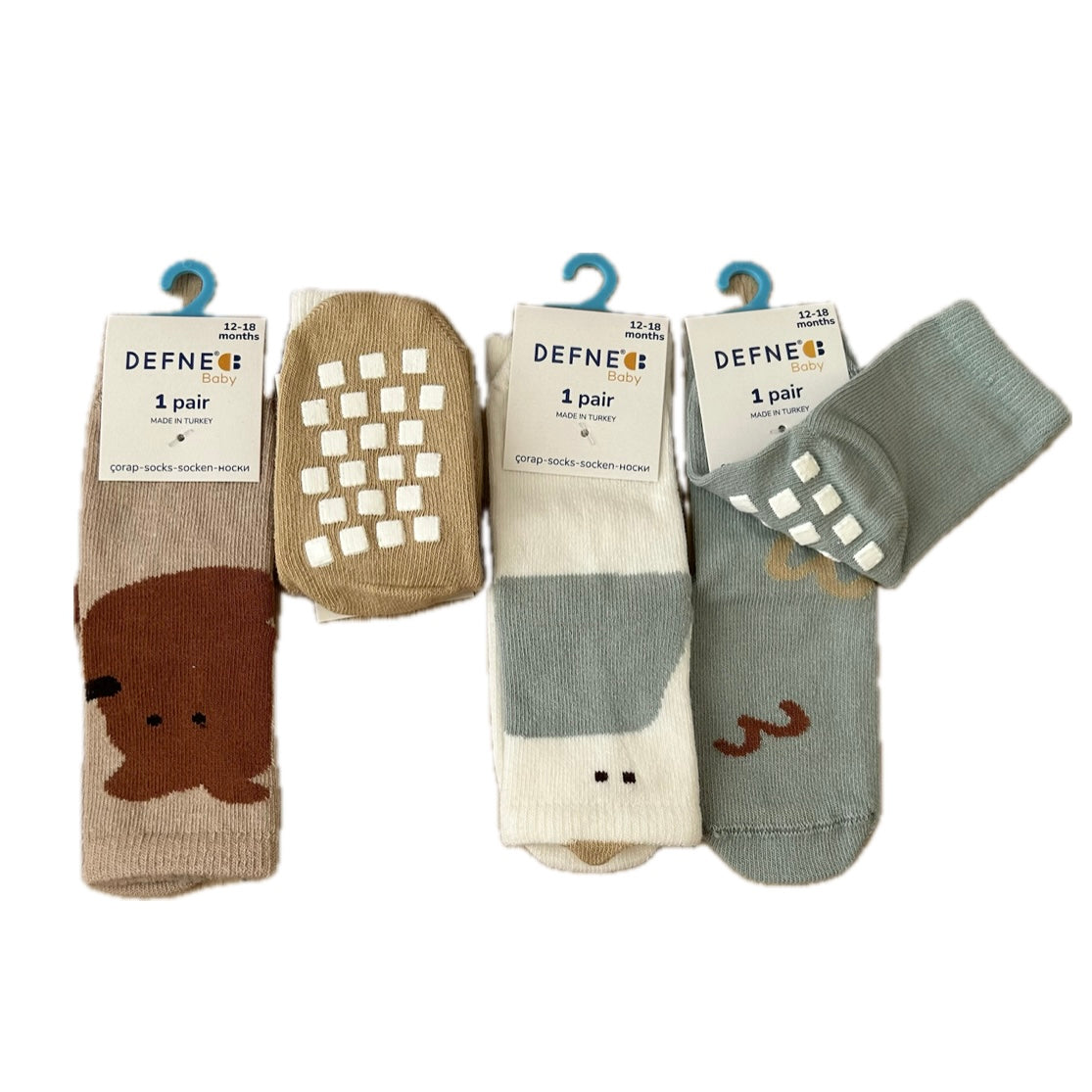Non-Slip Cozy Bear Grip Socks