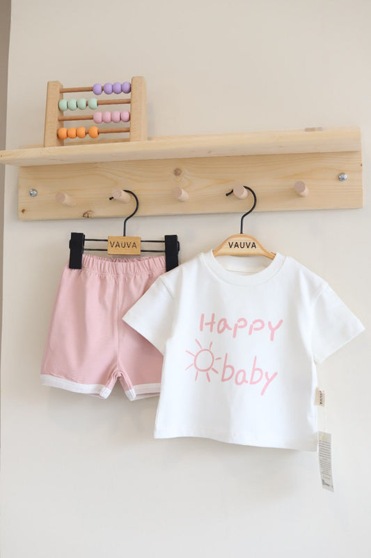 HAPPY t-shirt and shorts set