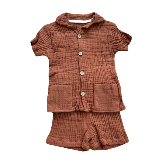 Muslin shirt set