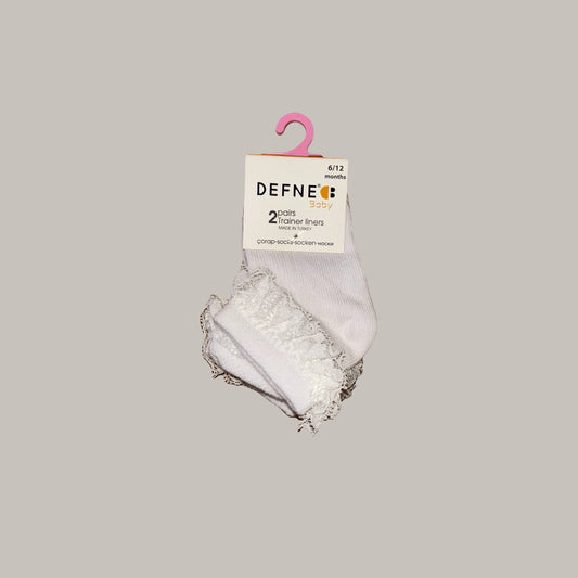 Charming White Frill Socks