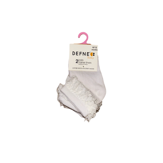 Charming White Frill Socks