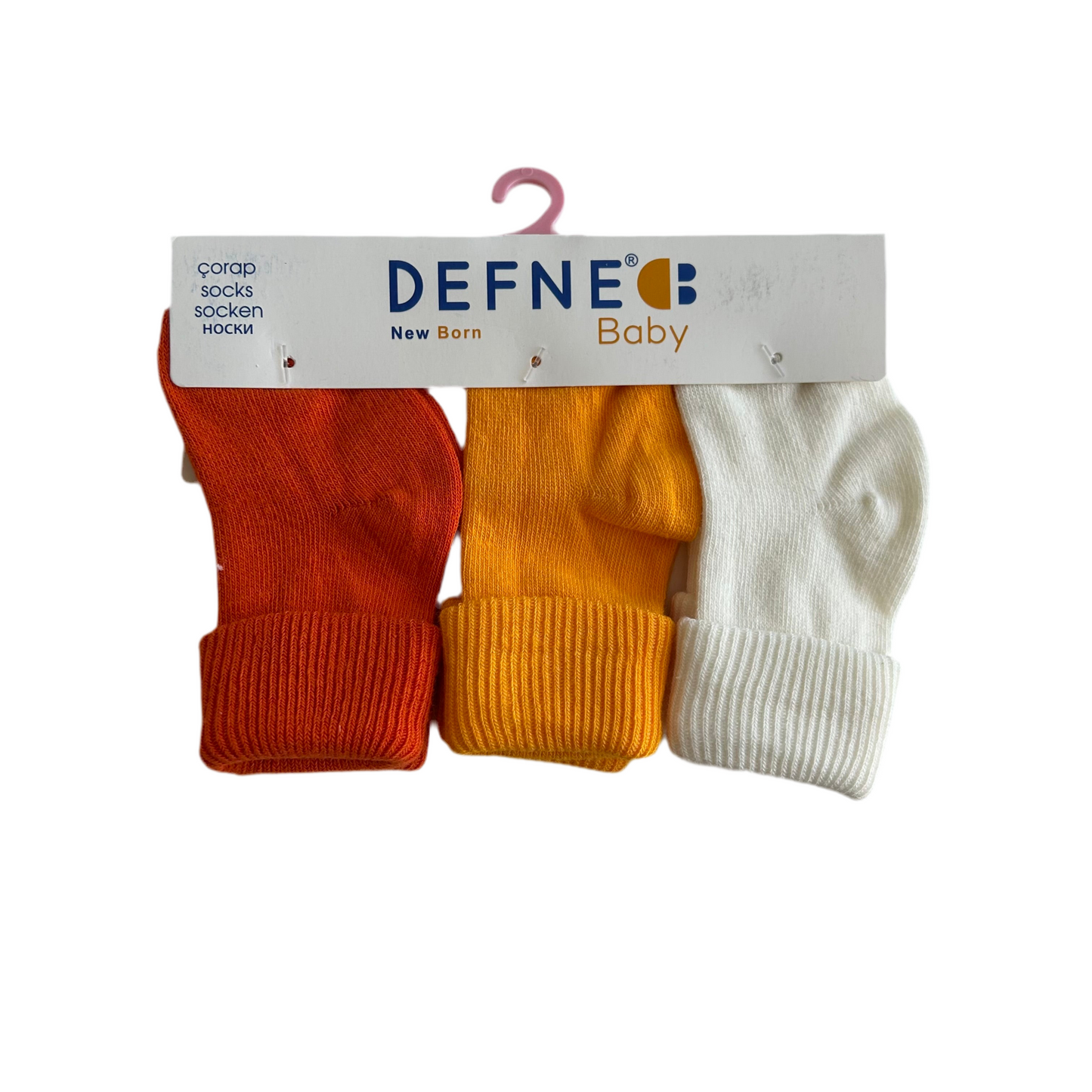 Sunrise Snuggles – Newborn Socks (0–3 months)